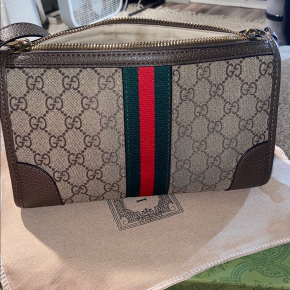 Gucci Beige and Brown GG Canvas Bag - Picture 6 of 7